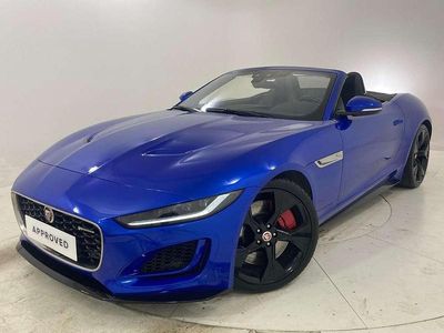Usata Jaguar F-Type R-Dynamic 300 CV (220 kW) 2021 Blu Cabrio