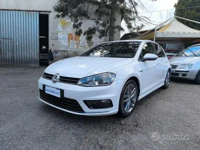 Usata VW Golf VII R-line 150 CV (110 kW) 2016 Bianco Berlina