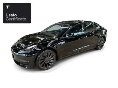 Begagnad Tesla Model 3 Performance 377 kW (513 HK) 2021 Svart Sedan
