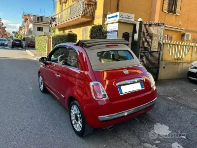 Usata Fiat 500C 69 CV (50 kW) 2011 Rosso Cabrio