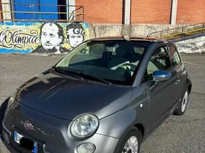 Usata Fiat 500 Lounge 75 CV (55 kW) 2009 Grigio Cabrio