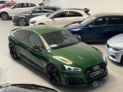 Usata Audi RS5 Sportback Exclusive 450 CV (330 kW) 2019 Verde Berlina