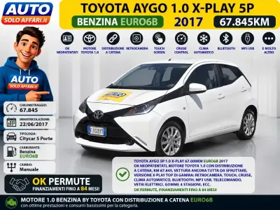 Usata Toyota Aygo X-play 69 CV (50 kW) 2017 Bianco Utilitaria