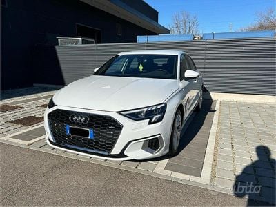 Usata Audi A3 Advanced 116 CV (85 kW) 2021 Bianco Berlina
