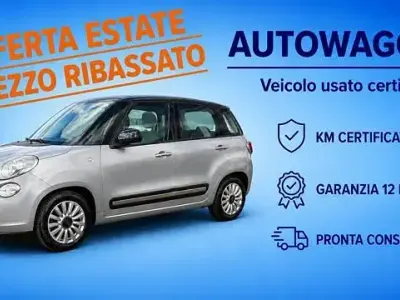 Usata Fiat 500L Pop Star 84 CV (61 kW) 2015 Argento Monovolume