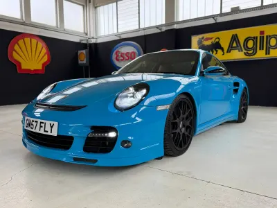 Usata Porsche 911 Turbo 480 CV (353 kW) 2007 Blu Coupé
