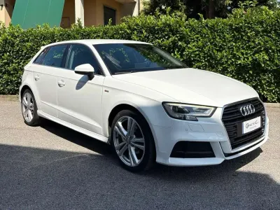 Usata Audi A3 S-Line 116 CV (85 kW) 2019 Bianco Berlina