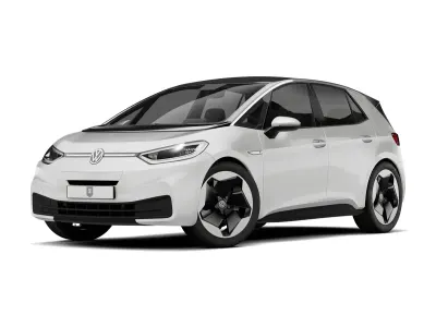 Begagnad VW ID.3 Pure 69 kW (95 HK) 2022 Vit Halvkombi