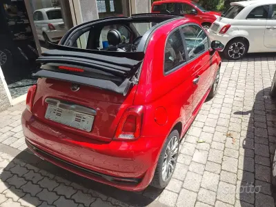 Usata Fiat 500S S 69 CV (50 kW) 2018 Rosso Cabrio
