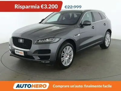 Begagnad Jaguar F-Pace Portfolio 180 HK (132 kW) 2018 Grå SUV