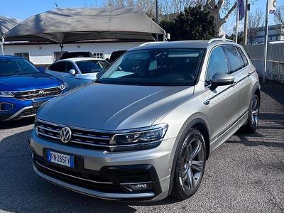 Usata VW Tiguan R-line 150 CV (110 kW) 2018 Bianco SUV