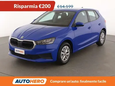 Usata Skoda Fabia Ambition 95 CV (69 kW) 2022 Blu/azzurro Utilitaria