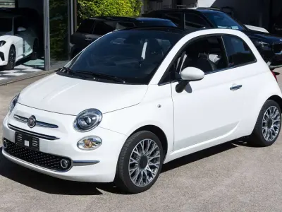 Usata Fiat 500C Star 69 CV (50 kW) 2020 Bianco pastello cappotta nera Cabrio