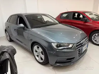 Usata Audi A3 Ambition 110 CV (80 kW) 2015 Grigio Berlina