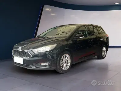 Usata Ford Focus S 125 CV (91 kW) 2017 Nero Station wagon