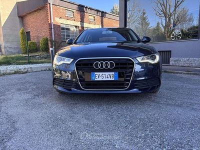 Usata Audi A6 Advanced Plus 177 CV (130 kW) 2014 Blu scuro metallizzato Station wagon