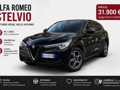 Usata Alfa Romeo Stelvio 160 CV (117 kW) 2022 Nero SUV