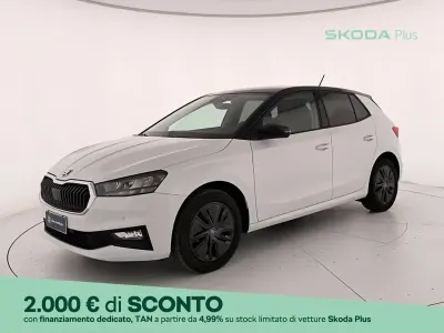 Usata Skoda Fabia 95 CV (69 kW) 2025 Bianco luna metallizzato nero tulipano perlato Utilitaria