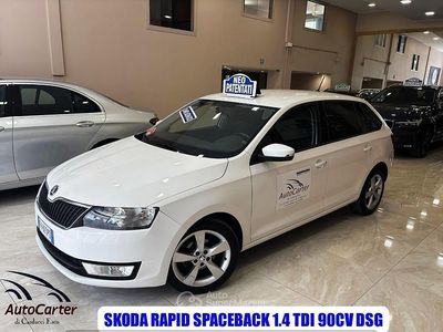 Usata Skoda Rapid 90 CV (66 kW) 2017 Bianco Berlina