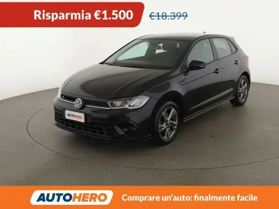 Usata VW Polo R-line 95 CV (69 kW) 2022 Nero Utilitaria