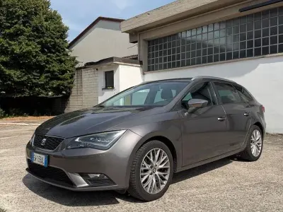 Usata Seat Leon ST Style 105 CV (77 kW) 2015 Grigio Station wagon