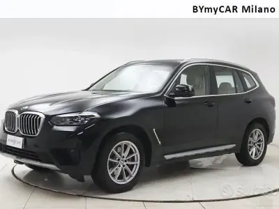 Usata BMW X3 Efficient Dynamics 190 CV (139 kW) 2022 Nero SUV