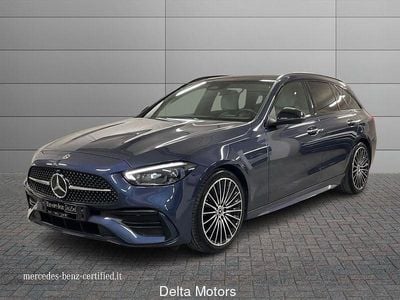 Usata Mercedes C220 AMG Line Premium Plus 197 CV (144 kW) 2023 Blu Station wagon