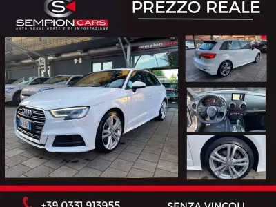 Usata Audi A3 S-Line 150 CV (110 kW) 2019 Bianco Berlina