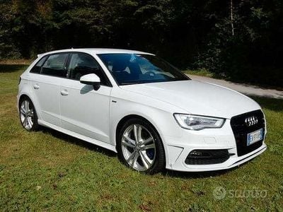 Usado Audi A3 S-Line 184 CV (135 kW) 2014 Blanco Berlina