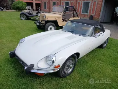 Usata Jaguar E-Type 272 CV (200 kW) 1970 Bianco Cabrio