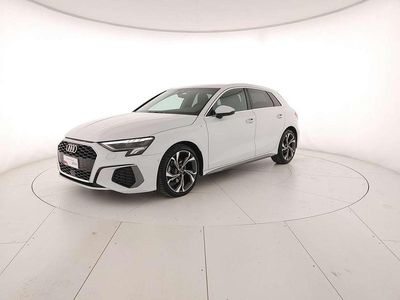 Usata Audi A3 S-Line 150 CV (110 kW) 2022 Bianco ghiacciaio metallizzato Berlina