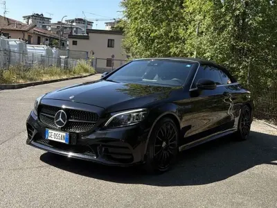 Usata Mercedes C200 Premium Plus 184 CV (135 kW) 2021 Nero Cabrio