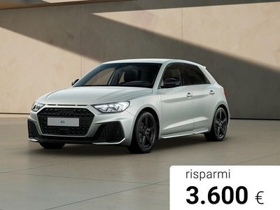 Nuova Audi A1 Sportback S-Line 150 CV (110 kW) 2026 Argento cavo metallizzato nero mito meta Utilitaria