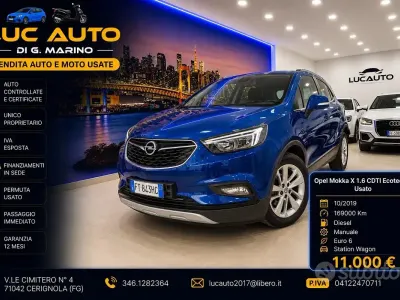 Usata Opel Mokka X 110 CV (80 kW) 2019 Blu SUV