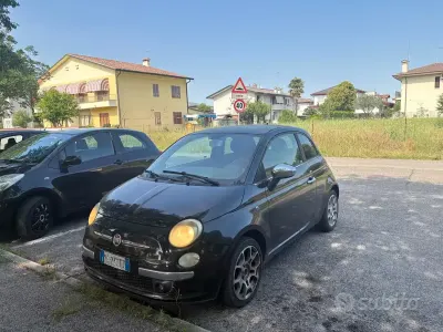 Usata Fiat 500 69 CV (50 kW) 2009 Bluazzurro Cabrio