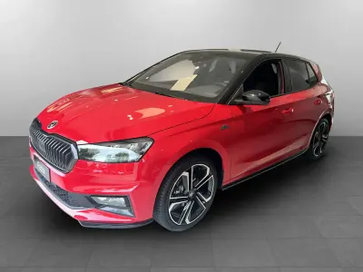 Nuova Skoda Fabia Monte Carlo 95 CV (69 kW) 2026 Rosso velluto metallizzato nero tulipano Utilitaria