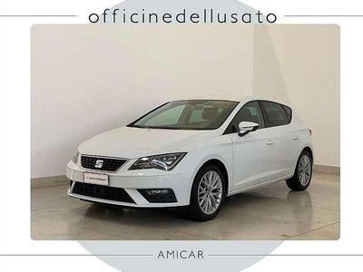 Usata Seat Leon Business 110 CV (80 kW) 2017 Bianco Berlina