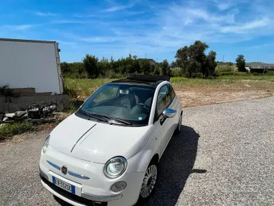 Usata Fiat 500C 95 CV (69 kW) 2014 Bianco Cabrio