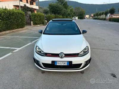 Usata VW Golf VII GTD 184 CV (135 kW) 2017 Bianco Berlina