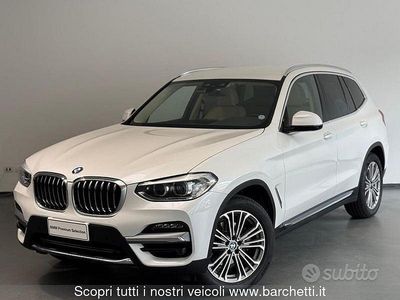 Usata BMW X3 Luxury Line 190 CV (139 kW) 2021 Bianco SUV