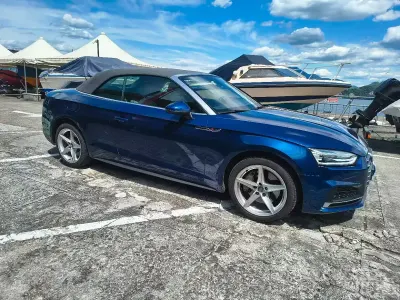 Usata Audi A5 Cabriolet S-Line 2017 Blu Cabrio