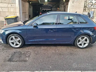 Usata Audi A3 116 CV (85 kW) 2018 Blu Berlina