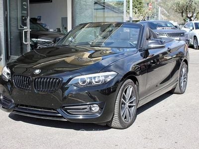 Usata BMW 218 Sport Line 136 CV (100 kW) 2019 Nero Cabrio