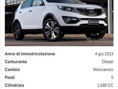 Usata Kia Sportage 116 CV (85 kW) 2013 Bianco SUV