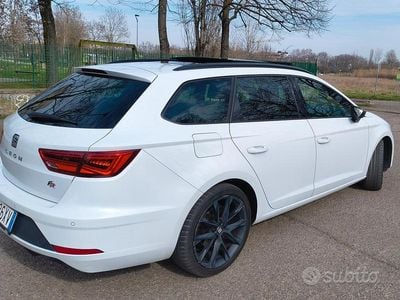 Usata Seat Leon ST FR 131 CV (96 kW) 2020 Bianco Station wagon