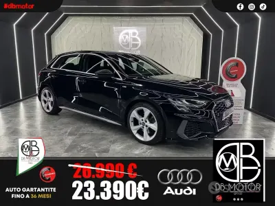 Usata Audi A3 S-Line 116 CV (85 kW) 2021 Nero Berlina