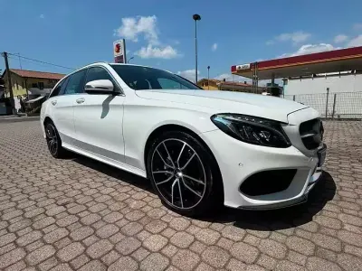 Usata Mercedes C220 170 CV (125 kW) 2017 Bianco Station wagon