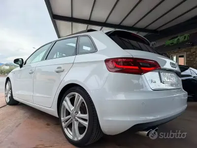 Usata Audi A3 150 CV (110 kW) 2014 Bianco Berlina