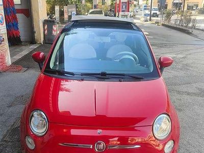 Usata Fiat 500C Lounge 69 CV (50 kW) 2009 Rosso Cabrio