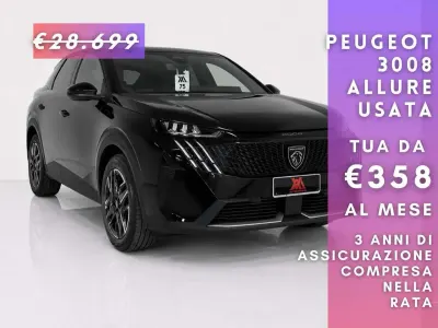 Usata Peugeot 3008 Allure 136 CV (100 kW) 2025 Nero SUV